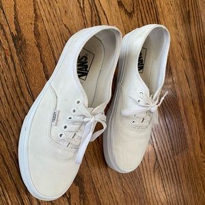 Authentic white vans
